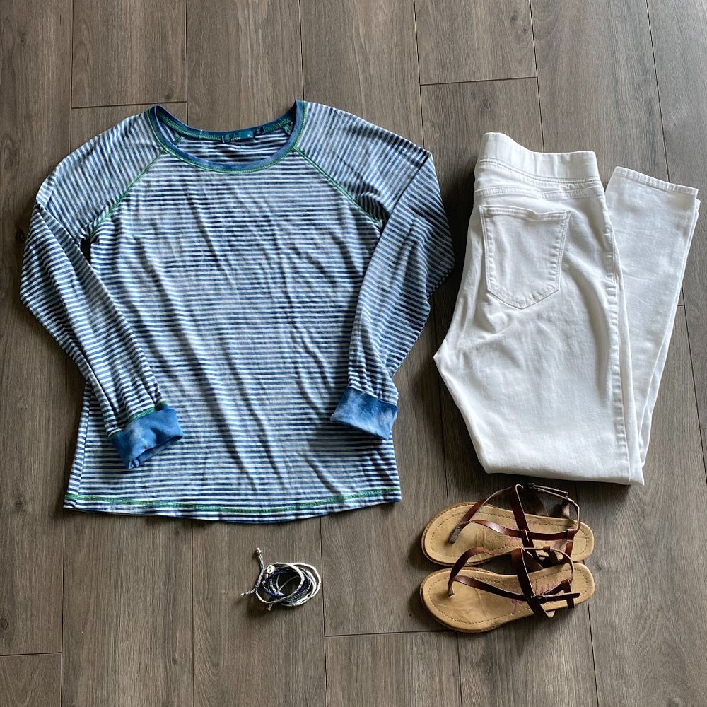 Prana Long Sleeve Striped Tee